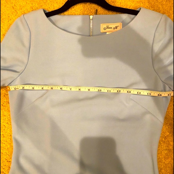 Jessica H Bell Sleeve Light Blue Dress.  Size 6 - Picture 10 of 12